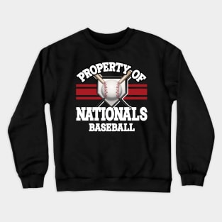 Proud Name Nationals Graphic Property Vintage Baseball Crewneck Sweatshirt